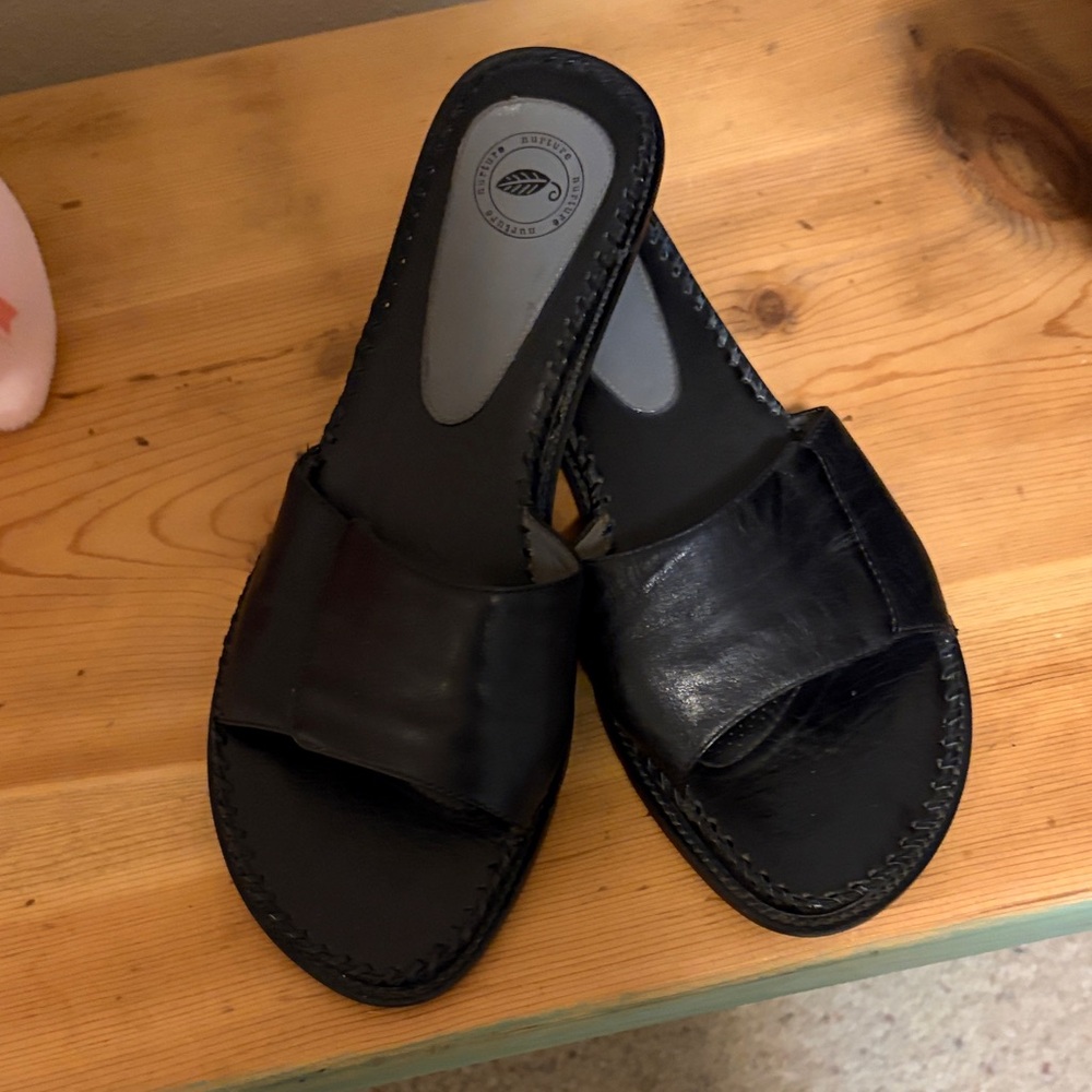 Nurture by Lamaze Women's Black Slide Mules